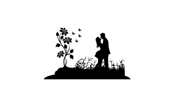 Download Valentine's Day Silhouette Clipart - Valentine's day silhouette clipart Collection