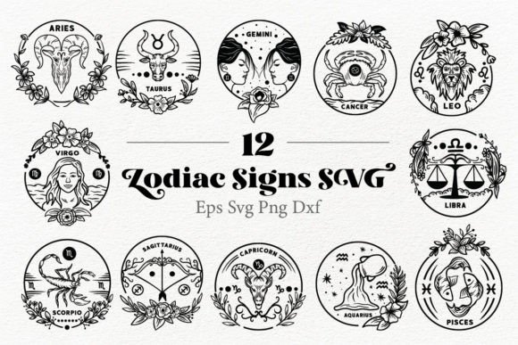 Download Zodiac Signs SVG Bundle, T Shirt Zodiac - T shirt Collection